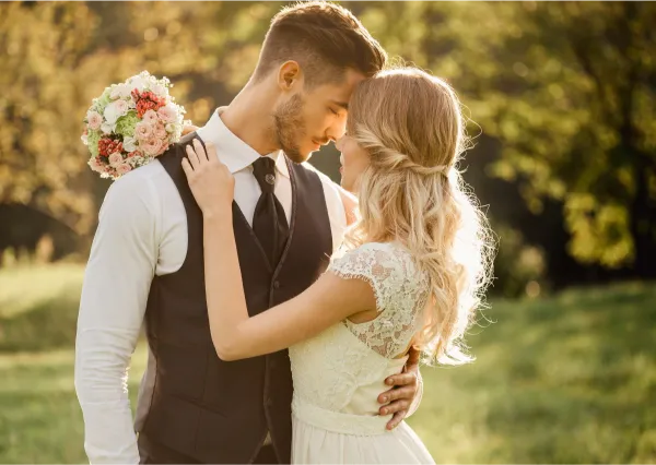 Pinterest für Hochzeitsfotografie: Hochzeitsfoto vom Ehepaar